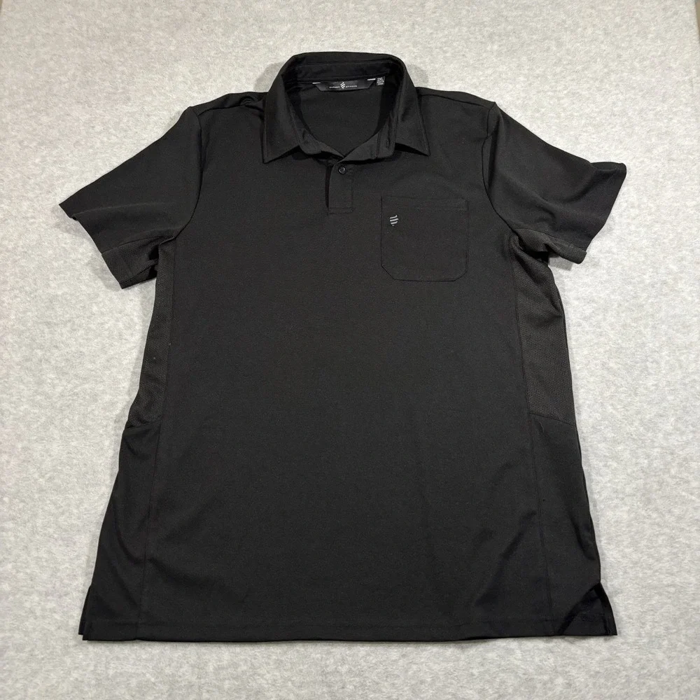 Barber Strong The Barber Polo Mens XXL Hair Repellent Ultra Lightweight‎ Black